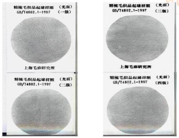 精梳毛织品起球样照